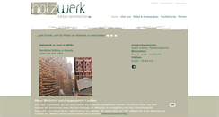 Desktop Screenshot of holzwerk-moebel.de
